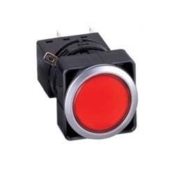 Panel-mounted industrial control switch used in electrical control applications