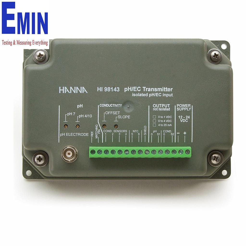 Industrial pH controller and process monitoring equipment for water quality applications