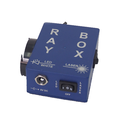 Optical laboratory equipment for light and wave optics experiments