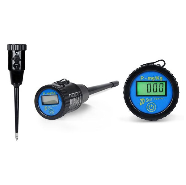 Soil testing instruments used for nutrient and pH assessment
