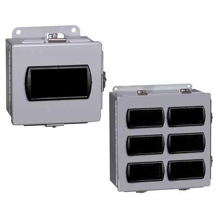 Industrial panel meter enclosure for protected measurement installation