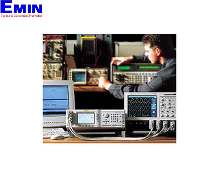 Oscilloscope calibration equipment used for waveform and frequency verification