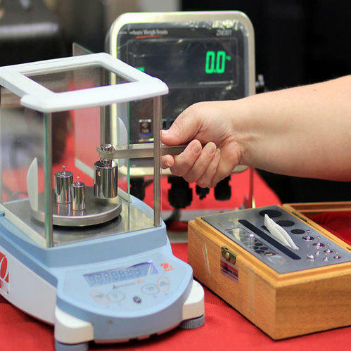 Industrial mass measurement and weighing equipment used for calibration and inspection