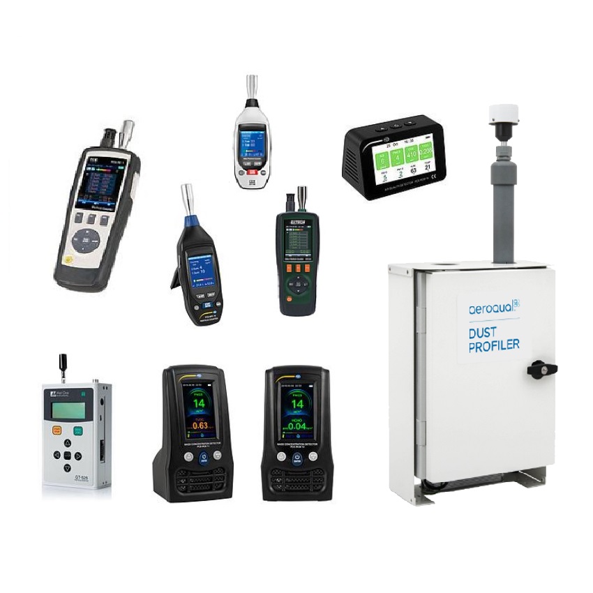 Calibration service for particle counters and dust monitoring instruments