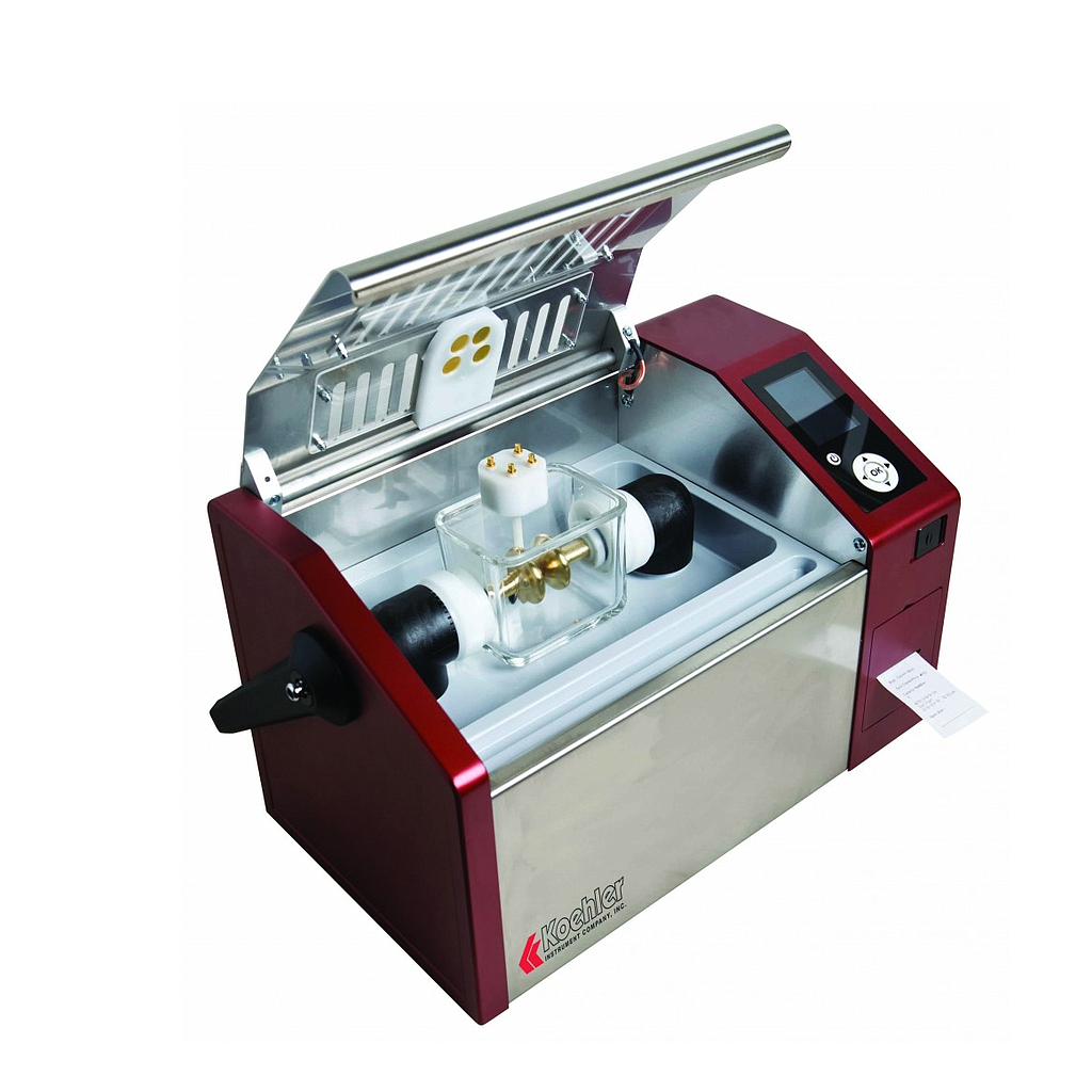 Laboratory equipment used for lubricating oil testing and analysis