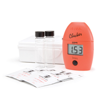 Portable instruments and reagent-based solutions for measuring iron in water samples