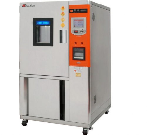 Environmental chamber used for temperature and humidity testing in a laboratory setting