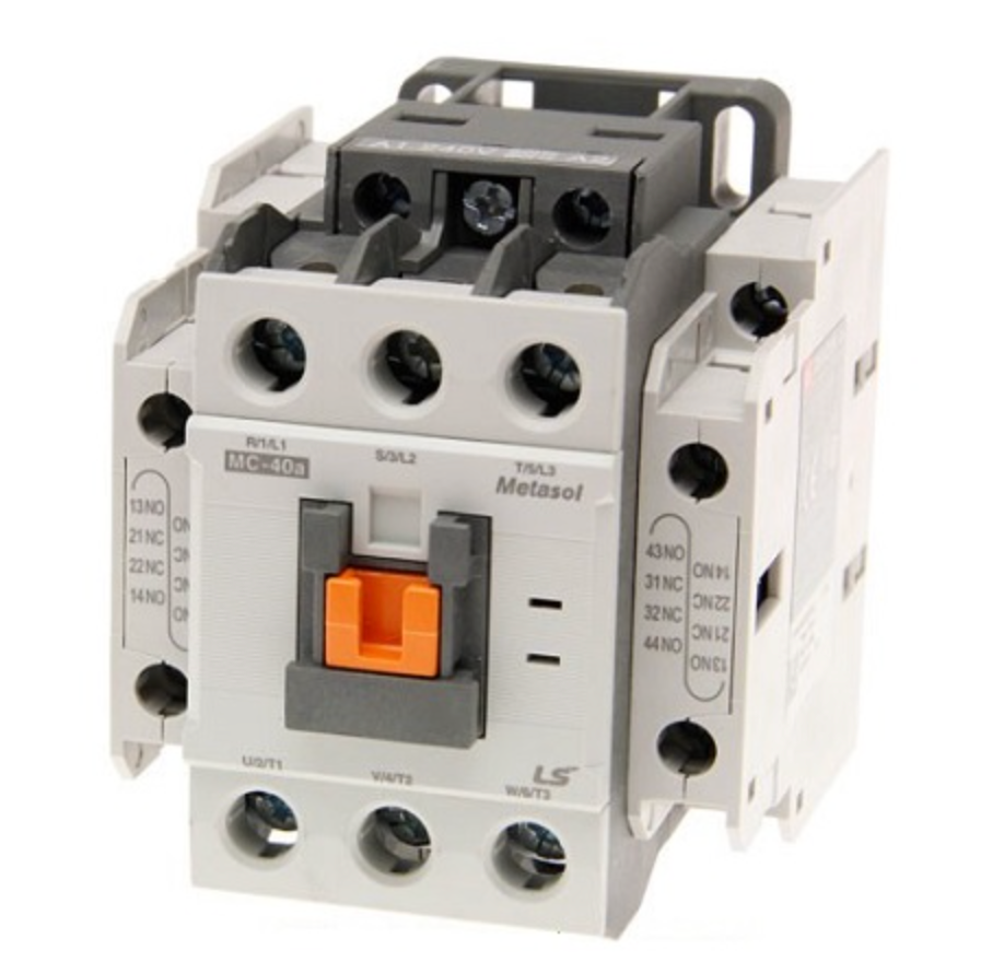 Industrial contactors used in control panels and power switching applications
