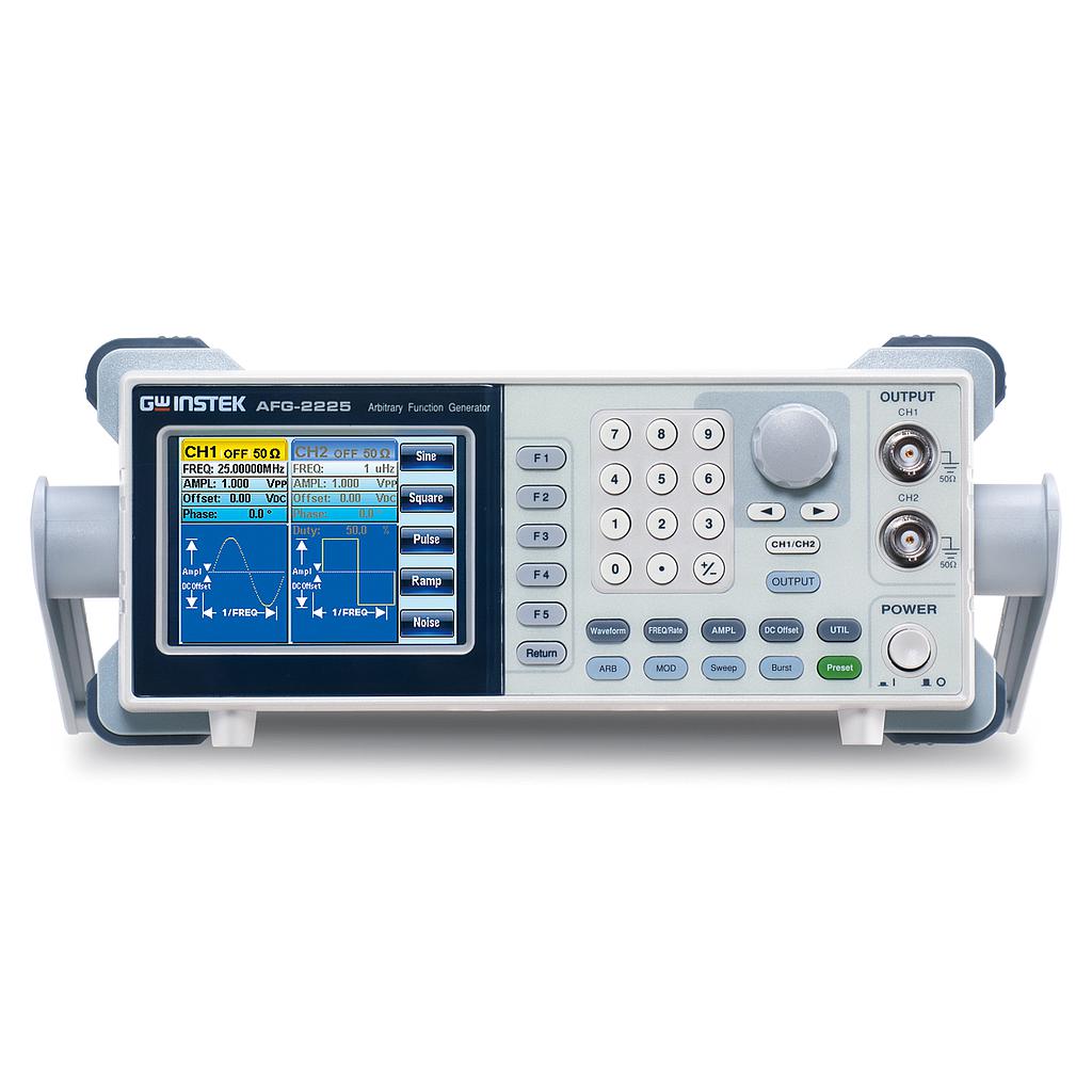 Bench function and arbitrary waveform generator used for electronic signal testing